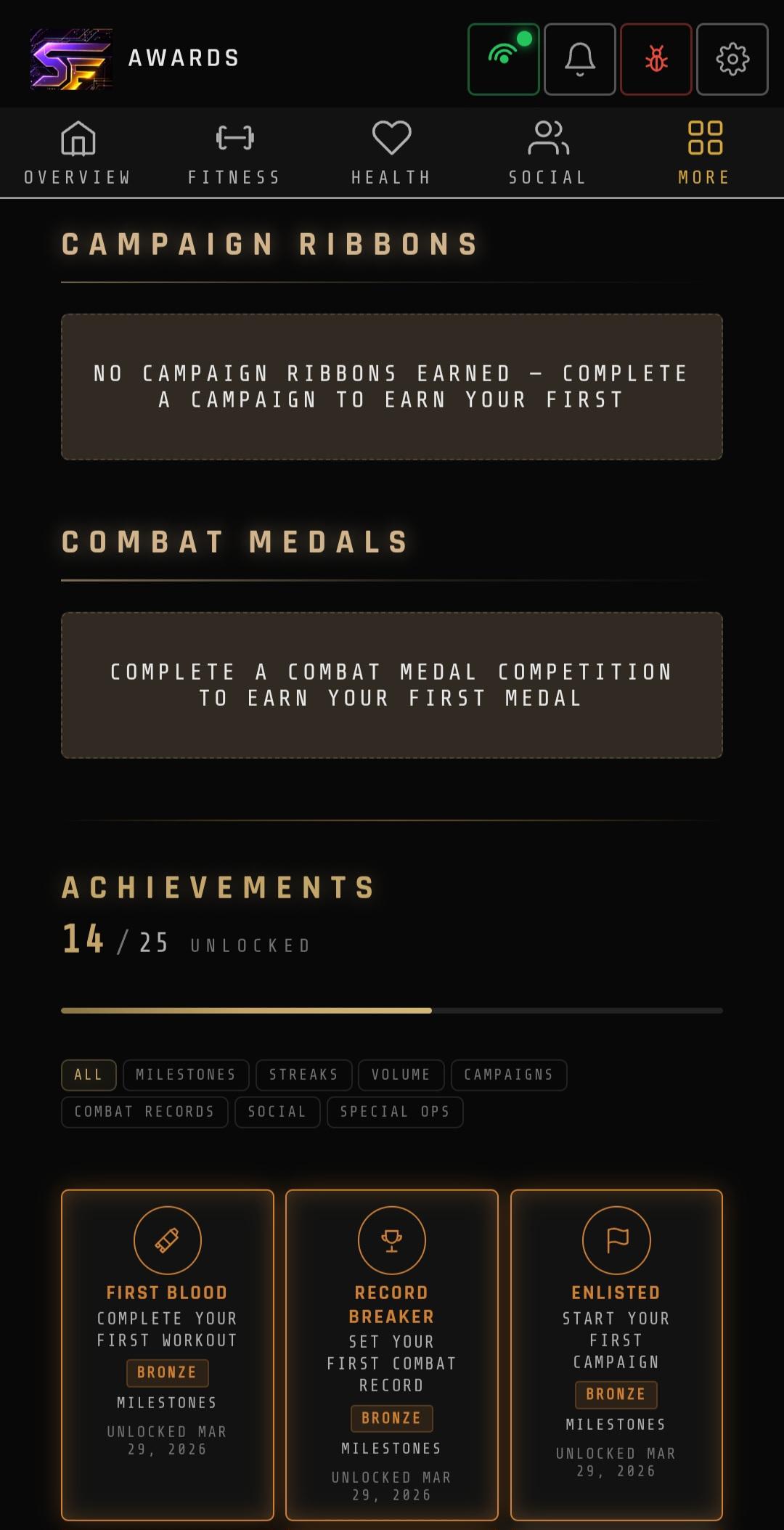 Awards & Achievements — Mobile
