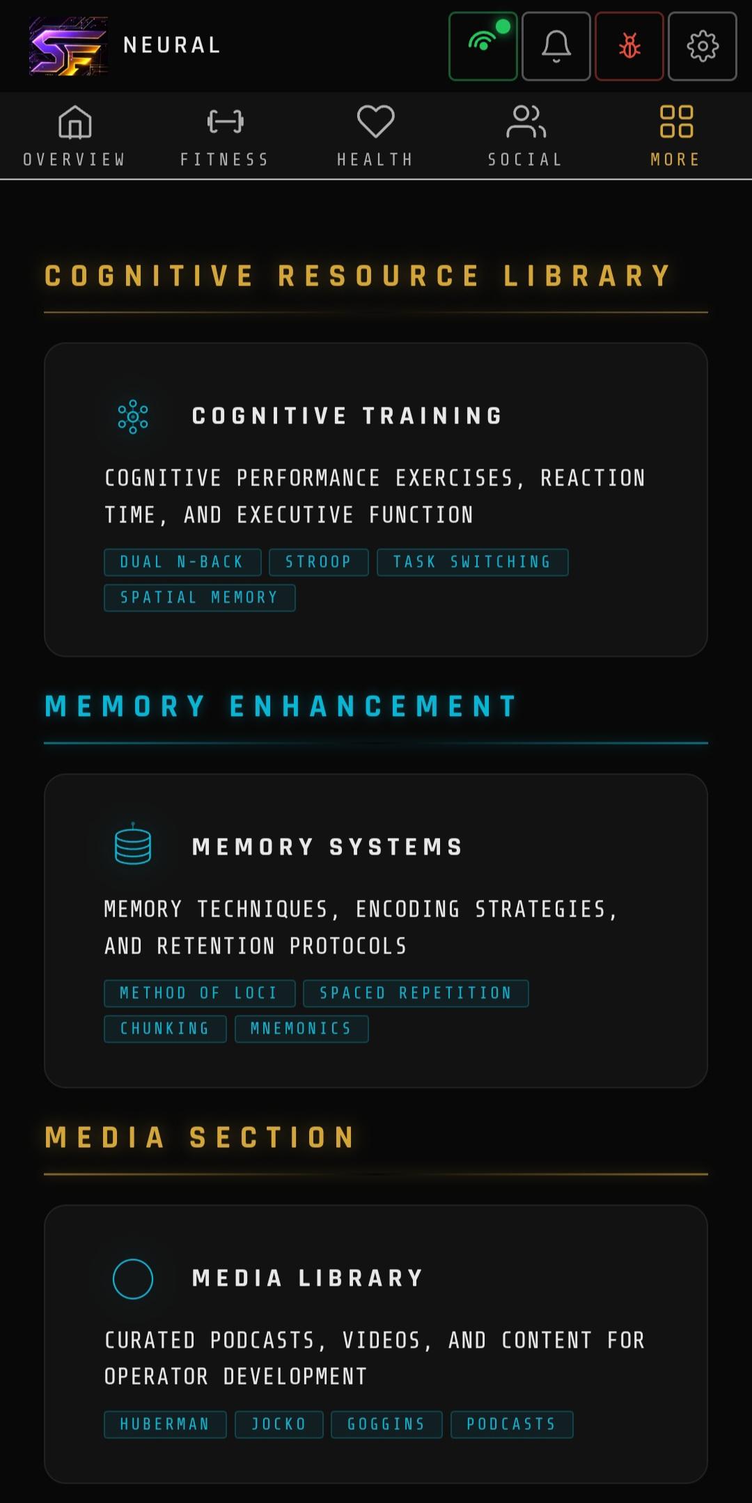 Cognitive Training — Mobile