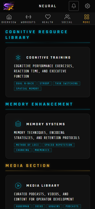 Cognitive Training — Mobile